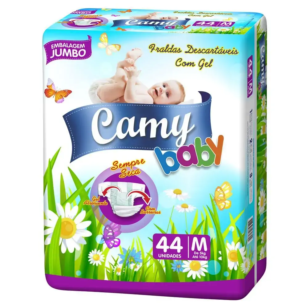 Fralda Desc Inf Camy Baby C/44 Jumbo M
