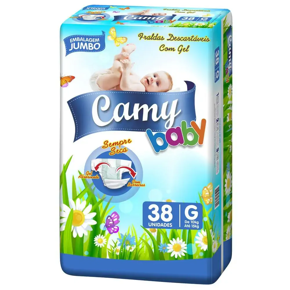 Fralda Desc Inf Camy Baby C/38 Jumbo G