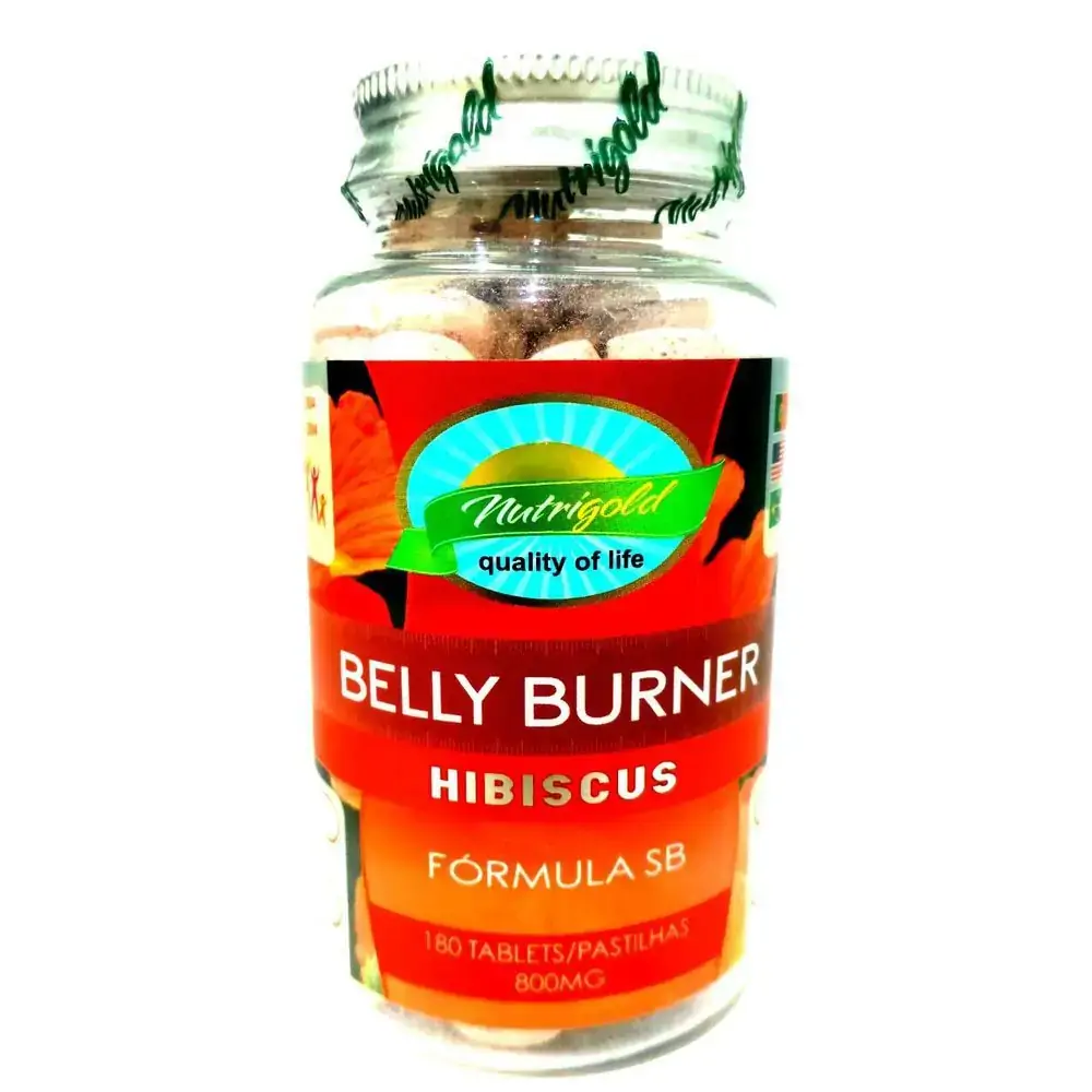 Comprimido Seca Barriga Com Hibiscus 800mg 180 Caps Nutrigold