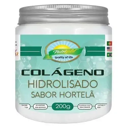 Colageno Hidrolisado Sabor Hortela 200g Nutri Golg