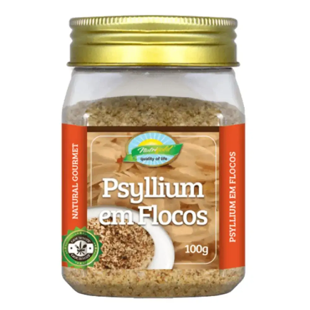 Psyllium Em Flocos 100g Pote Nutrigold