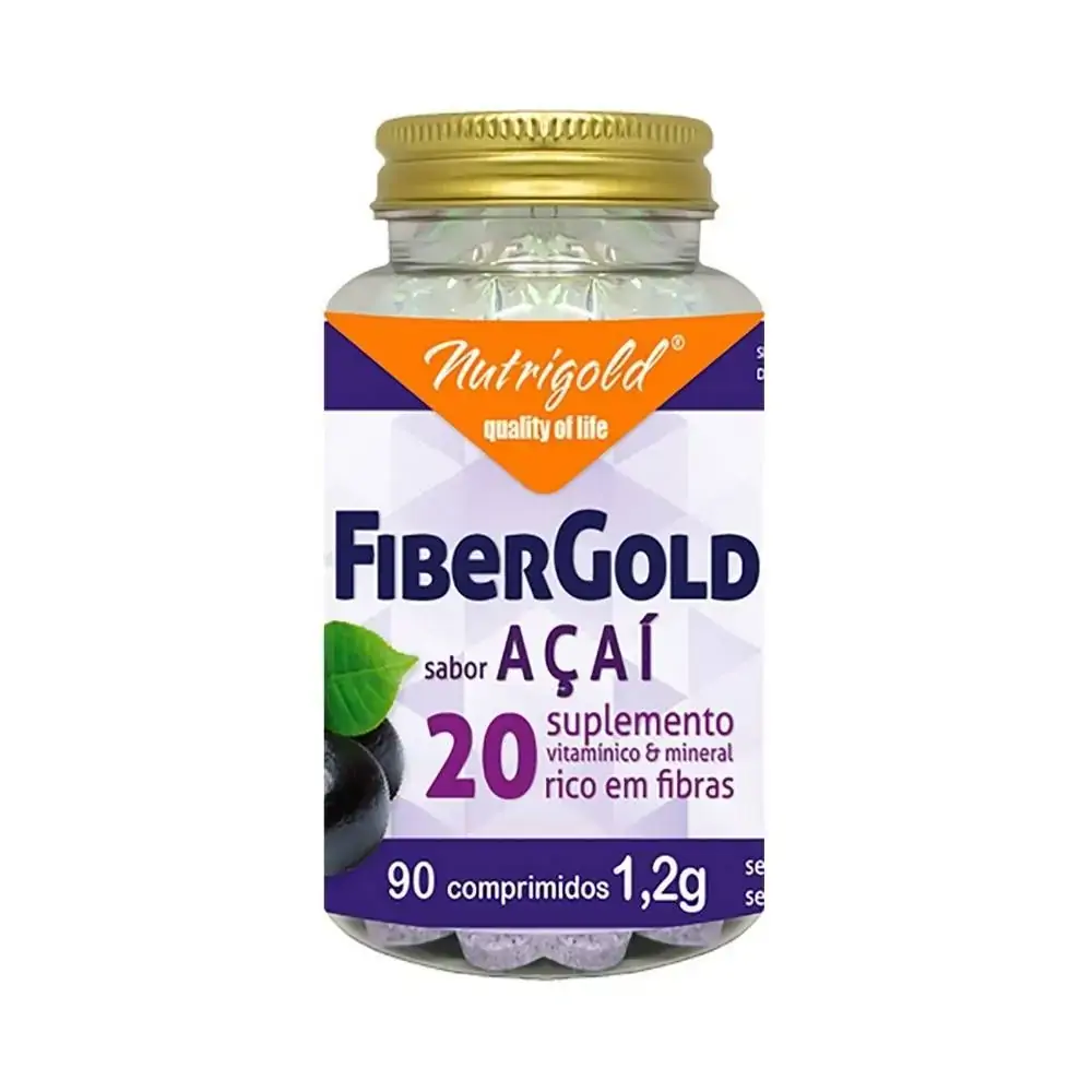 Fibergold Açaí 120comp Nutrigold