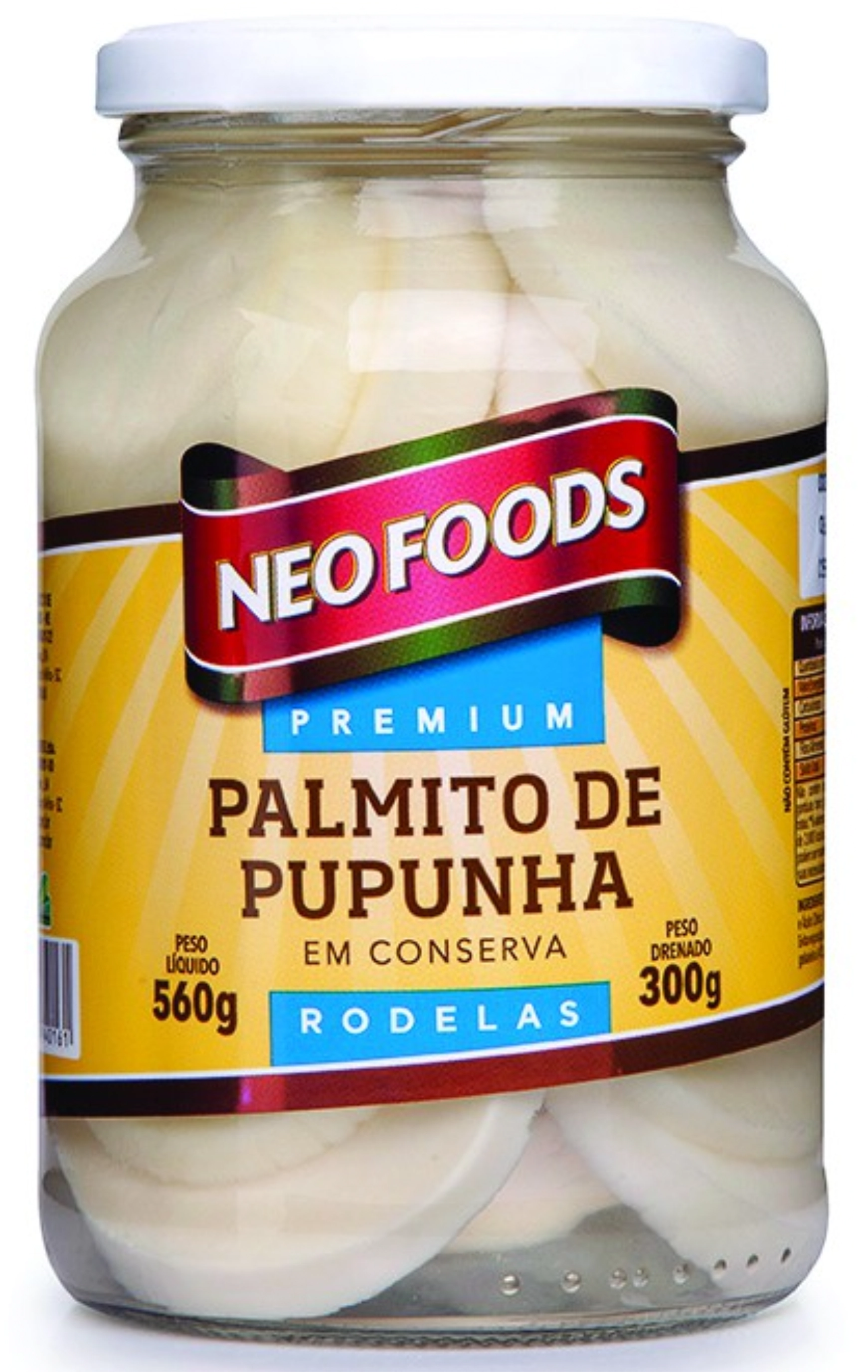 Palmito Neofoods Pupunha Rodela 300g