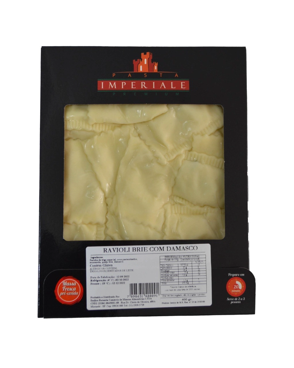 Ravioli Imperiale 500g Brie C/ Damasco