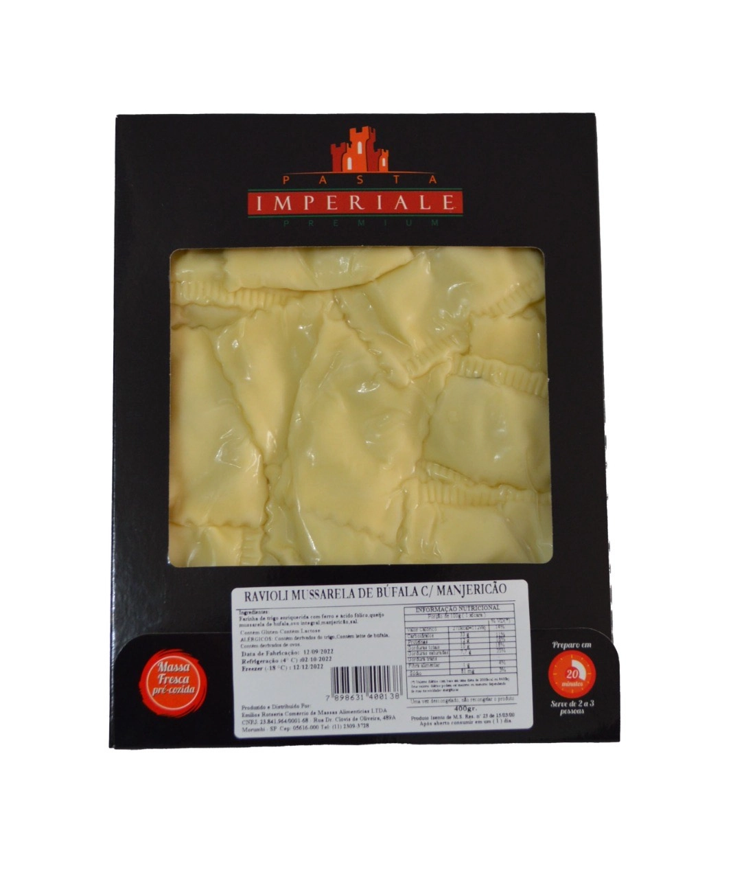 Ravioli Imperiale 500g Mussarela Bufala/manjericao