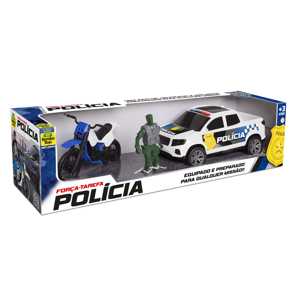 Kit Forca Tarefa Policia 43 Samba Toys