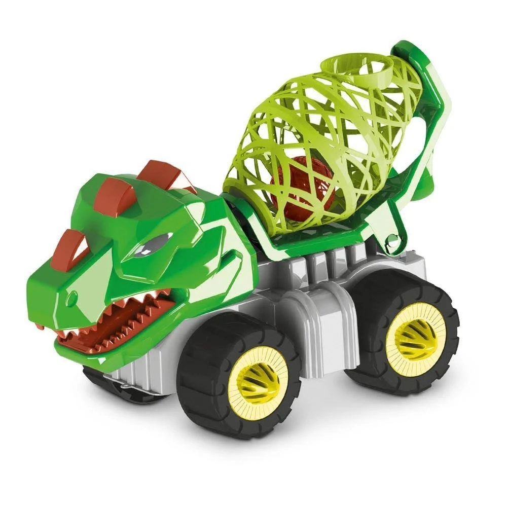 Carro Dinossauro Construction Betoneira Rex Triceratops 152 Samba Toys
