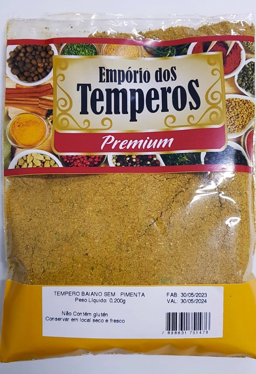 Temp Baiano Emporio Temperos S/pimenta 200g