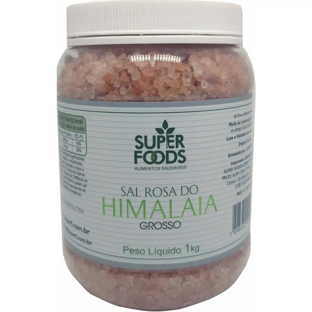 Sal Rosa Do Himalaia Grosso 1 Kg Super Foods
