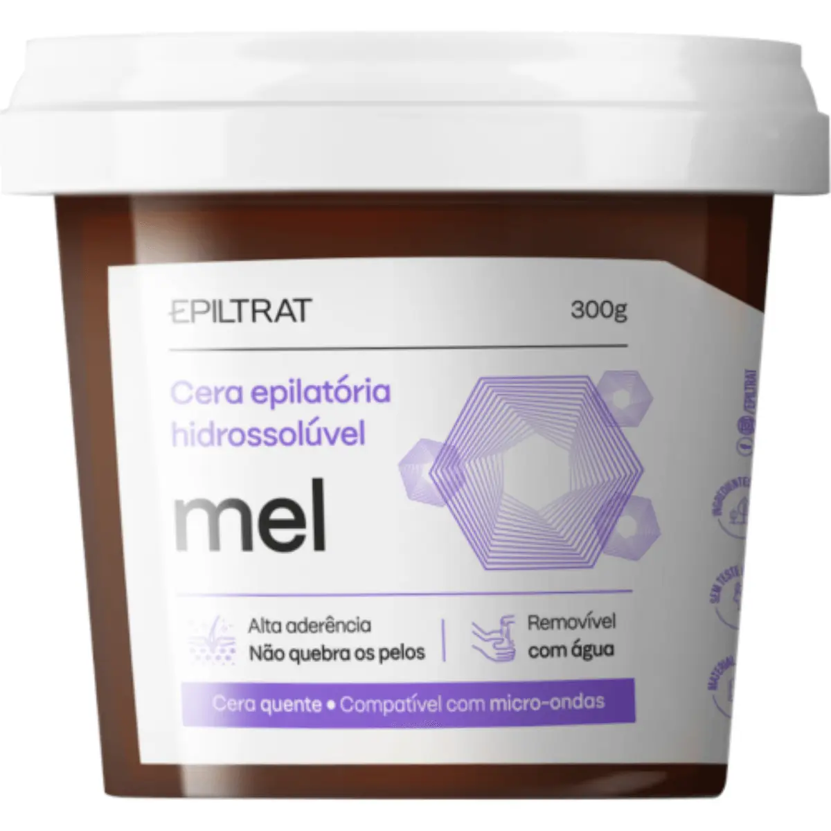 Cera depilação mel 300g - Labotrat