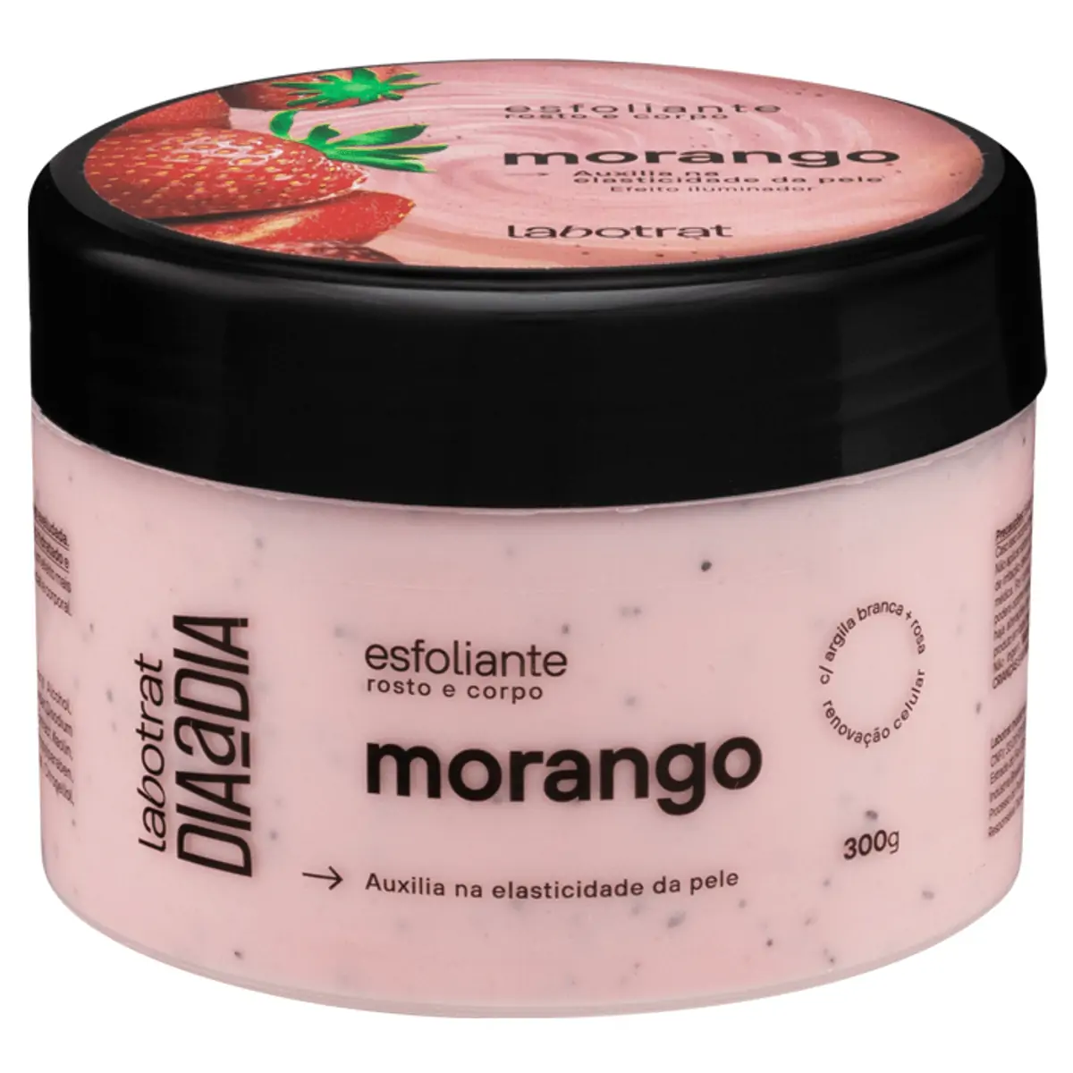 Esfoliante Corporal E Facial Morango Labotrat Dia A Dia Pote 300g