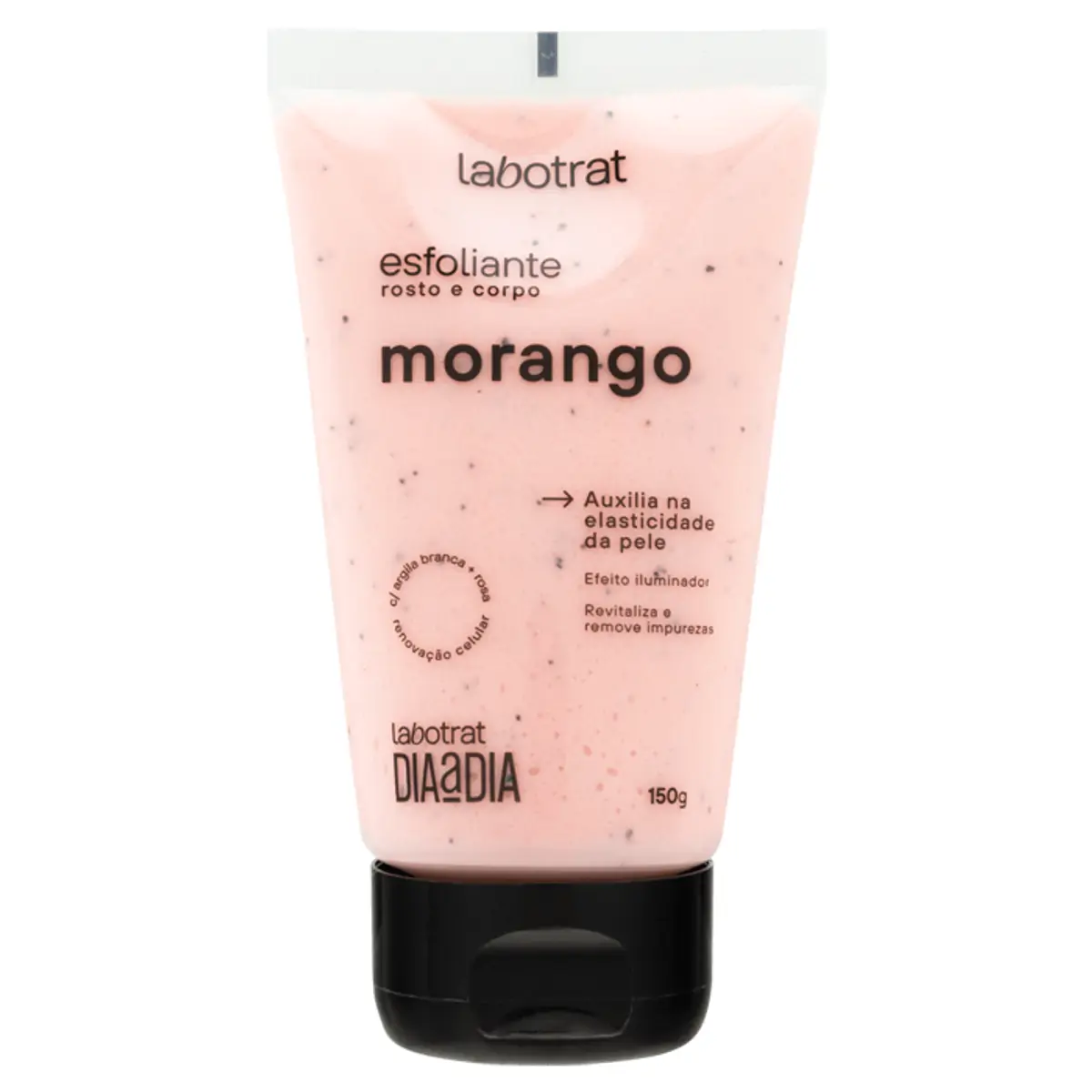 Esfoliante Corporal E Facial Morango Labotrat Dia A Dia Bisnaga 150g