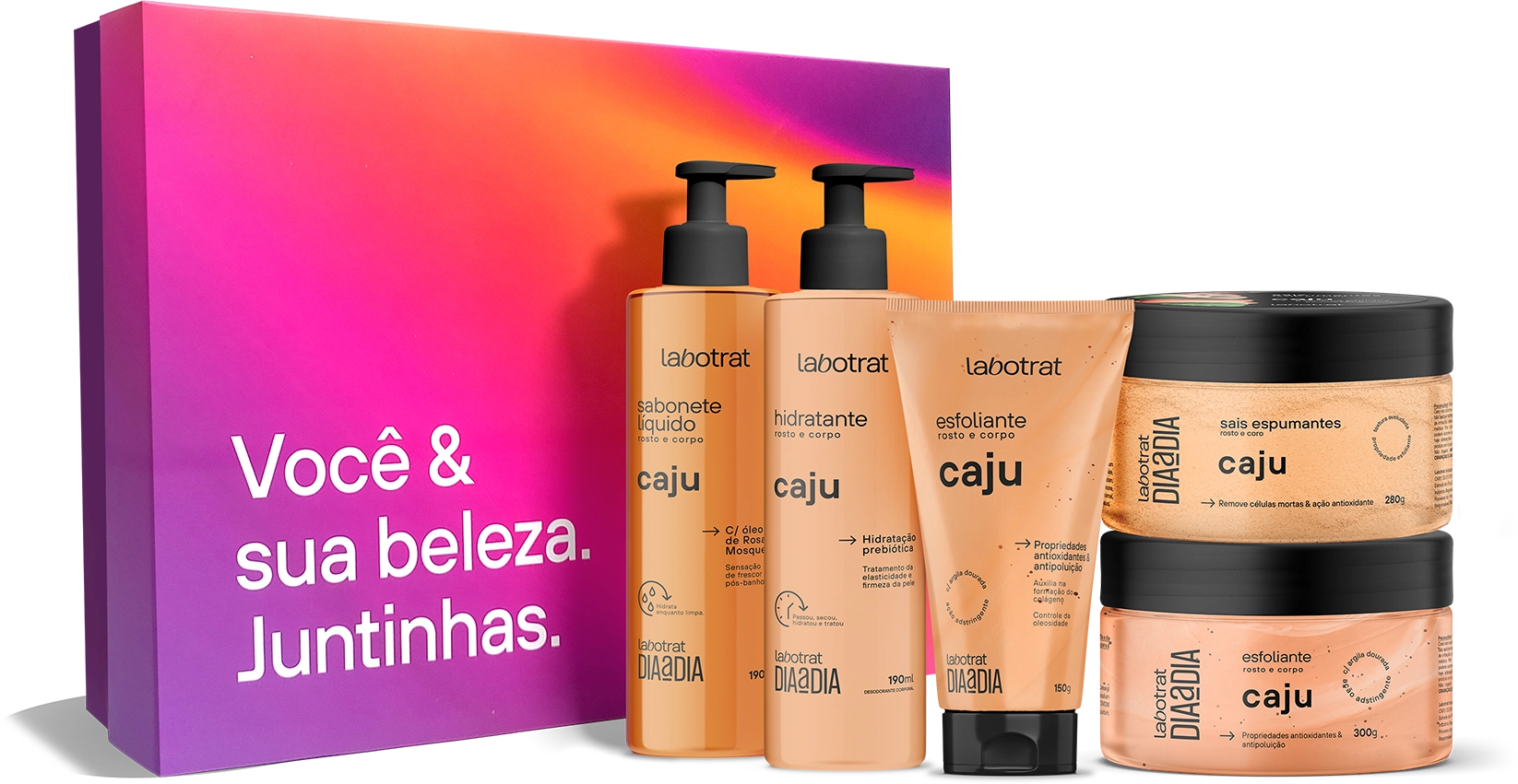 Kit Dia A Dia Labotrat Exp De Banho Caju C 5 Itens