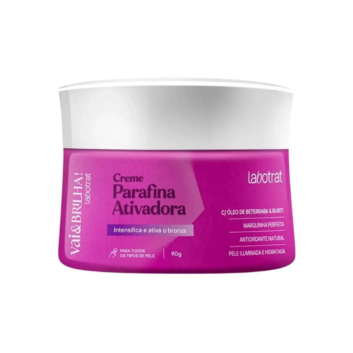 Creme Parafina Ativadora De Bronze Vai Brilha Beterraba E Buriti Labotrat 90g