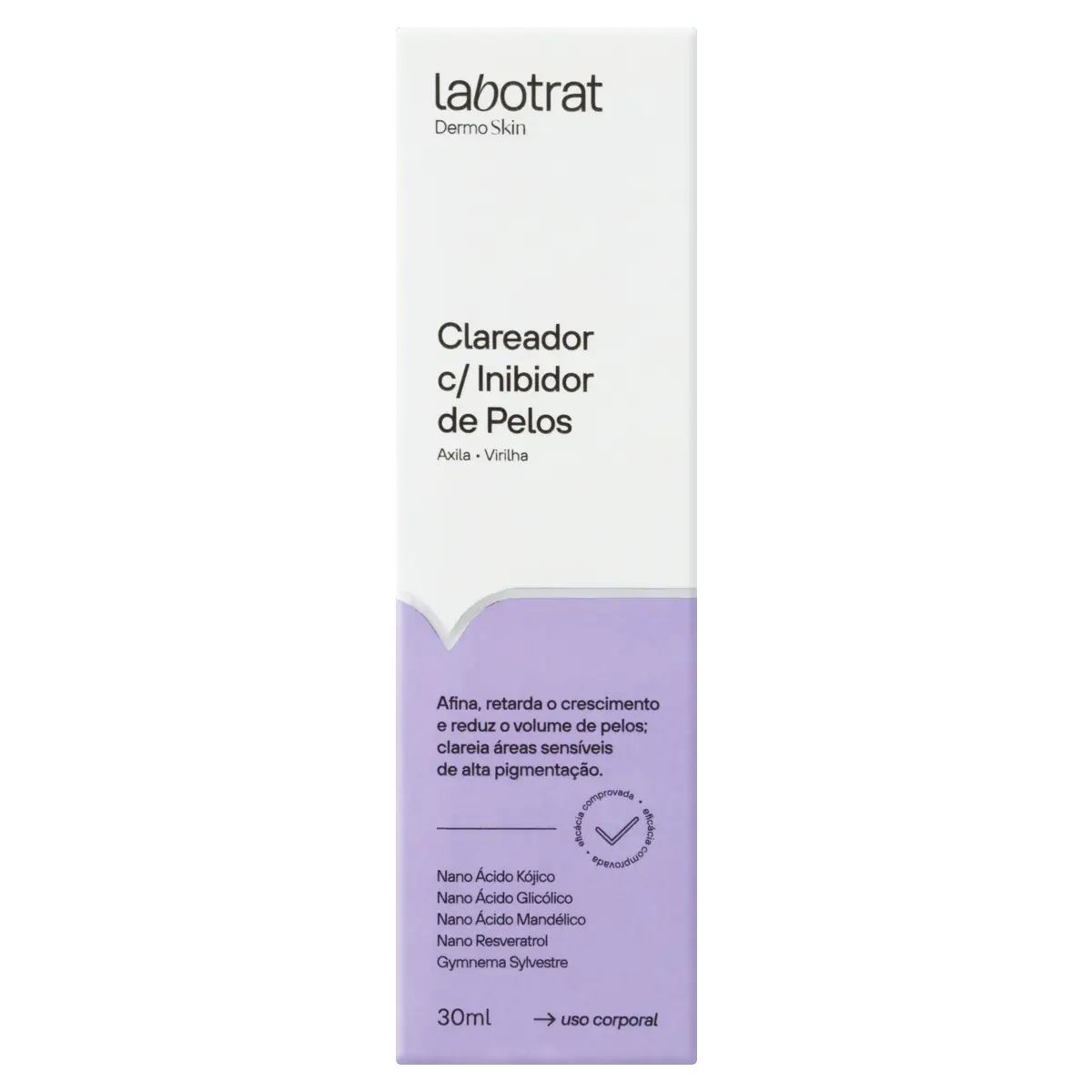 Clareador Com Inibidor De Pelos Labotrat Dermo Skin Caixa 30ml
