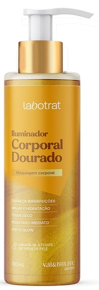 Iluminador Corporal Labotrat Dourado Vai E Brilha 190ml