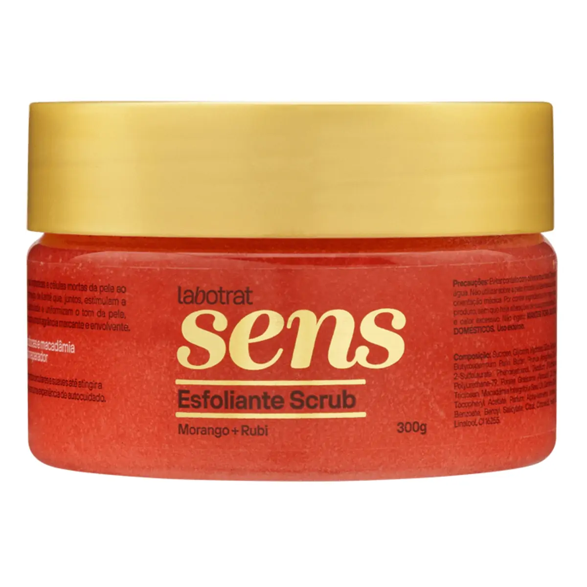 Esfoliante Scrub Morango E Rubi Labotrat Sens Pote 300g