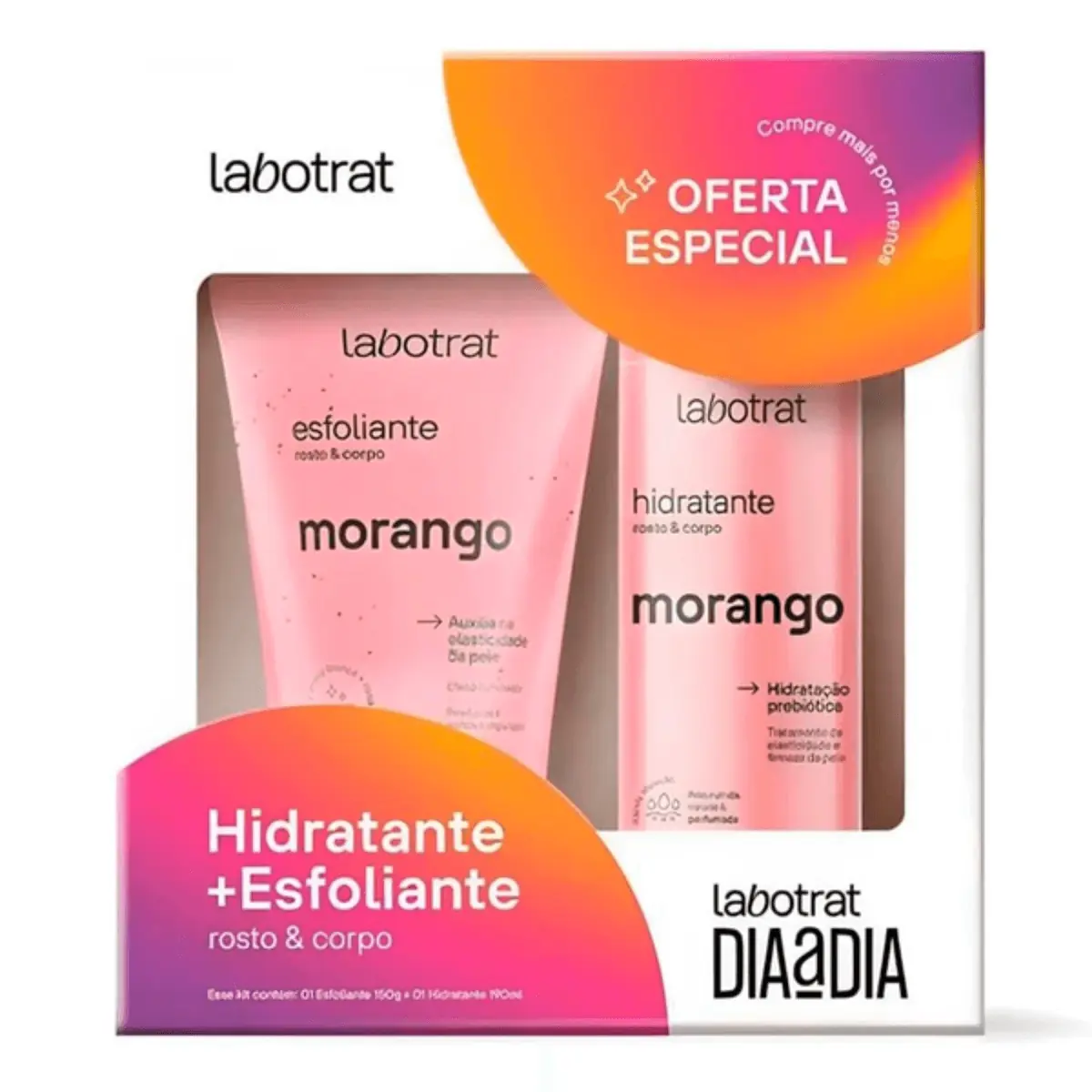 Kit Labotrat Dia A Dia Morango C/2un