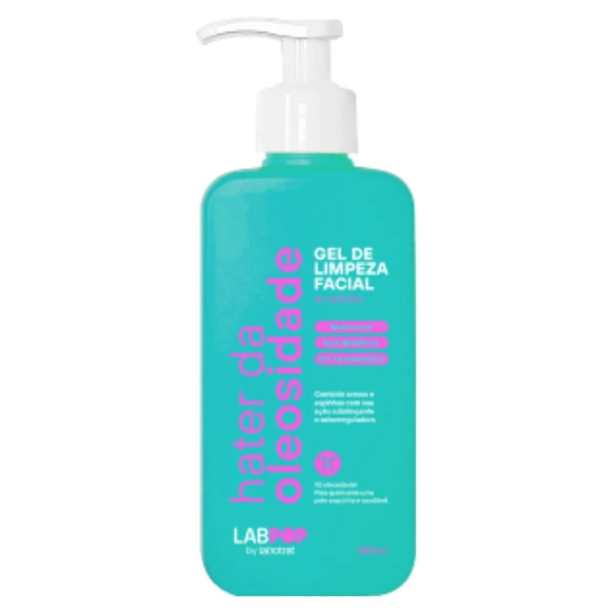 Gel De Limpeza Facial Labotrat Labpop 240ml Hater Da Oleosidade