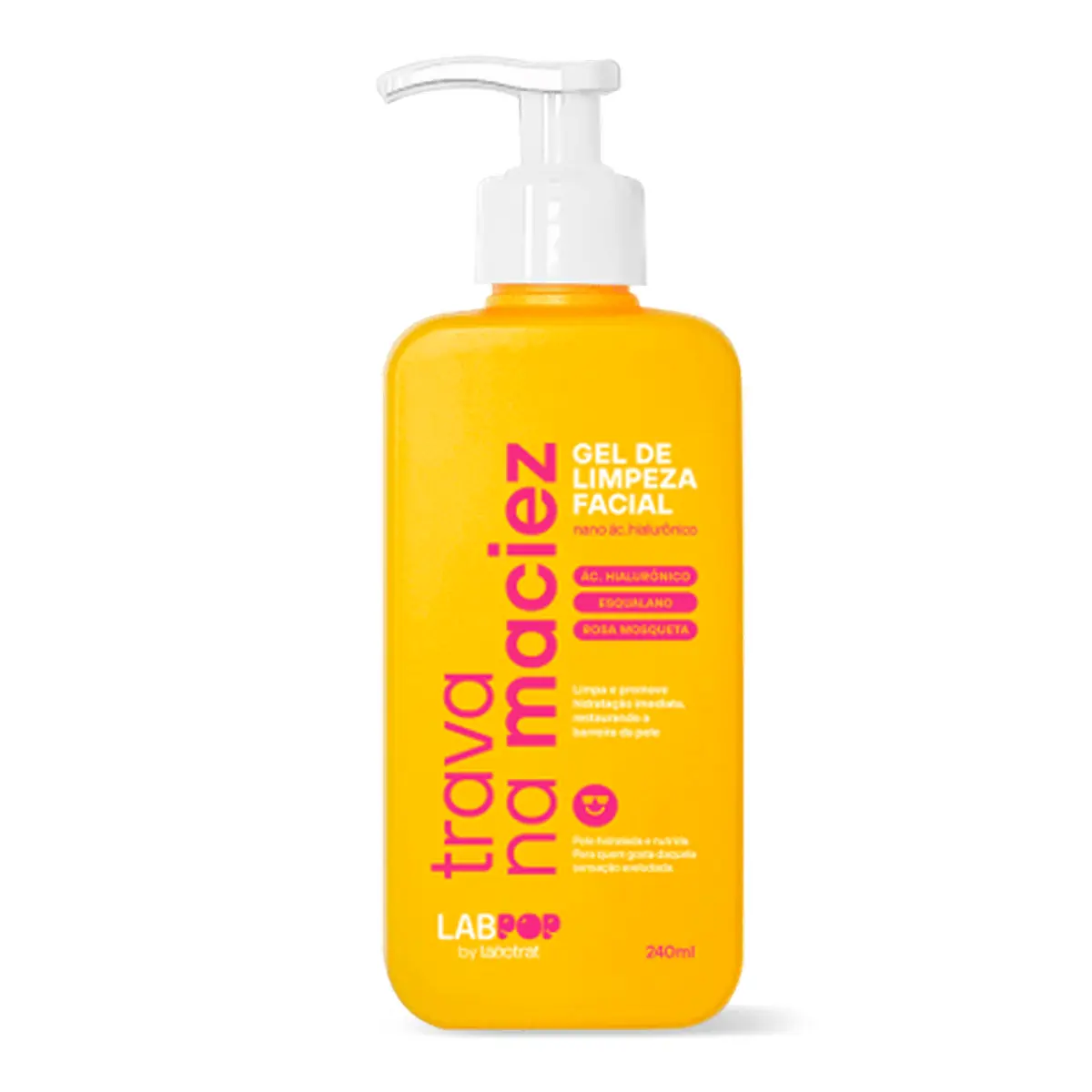 Gel De Limpeza Facial Labotrat Labpop 240ml Trava Na Maciez