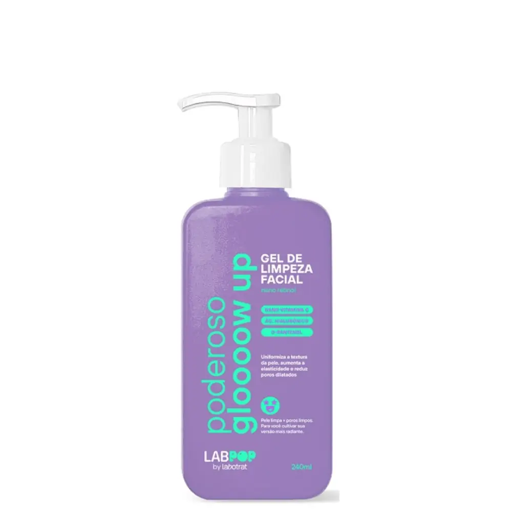 Gel De Limpeza Facial Labotrat Labpop 240ml Poderoso Glo000w Up