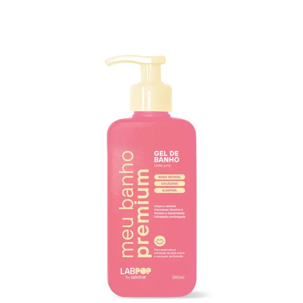 Gel De Banho Belle Pink Labotrat Labpop 240ml Meu Banho Premium