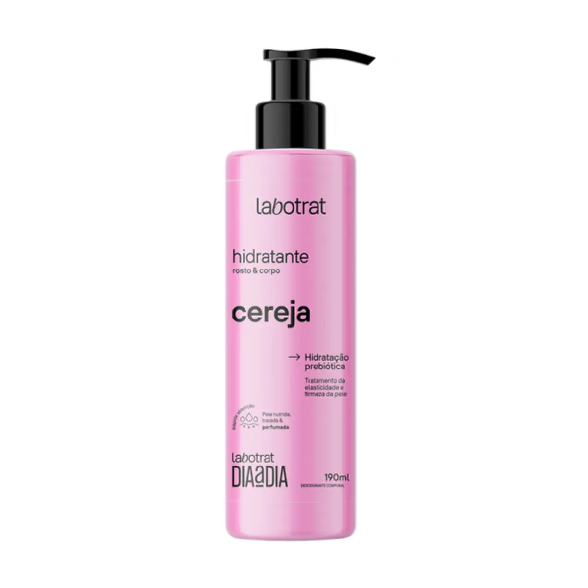 Hidr Rosto/corpo Labotrat Dia A Dia 190ml Cereja