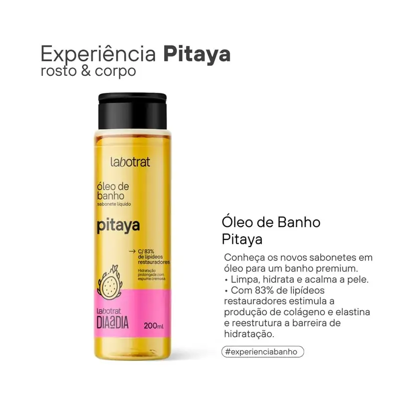 Sabonete Liquido Labotrat Oleo De Banho Pitaya Dia A Dia 200ml