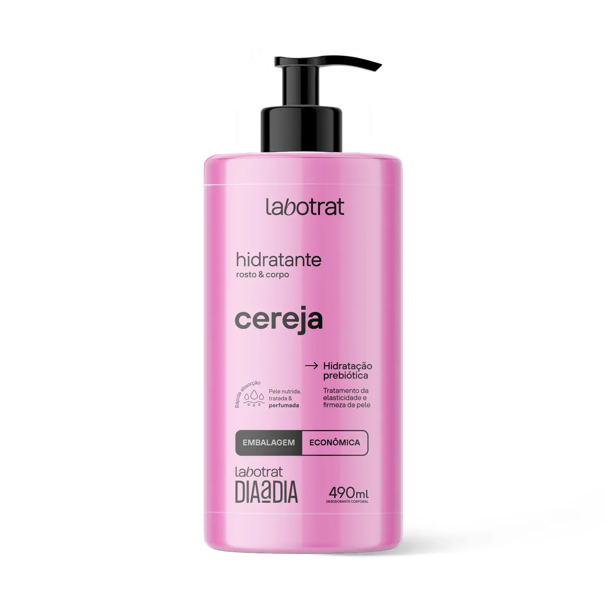 Hidr Rosto/corpo Labotrat Dia A Dia 490ml Cereja