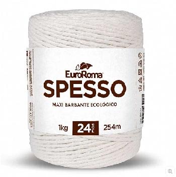 Barbante Euroroma Spesso 1kg R. 100 Cru Atacado Ind Unid Ecofibras Industria Textil Ltda