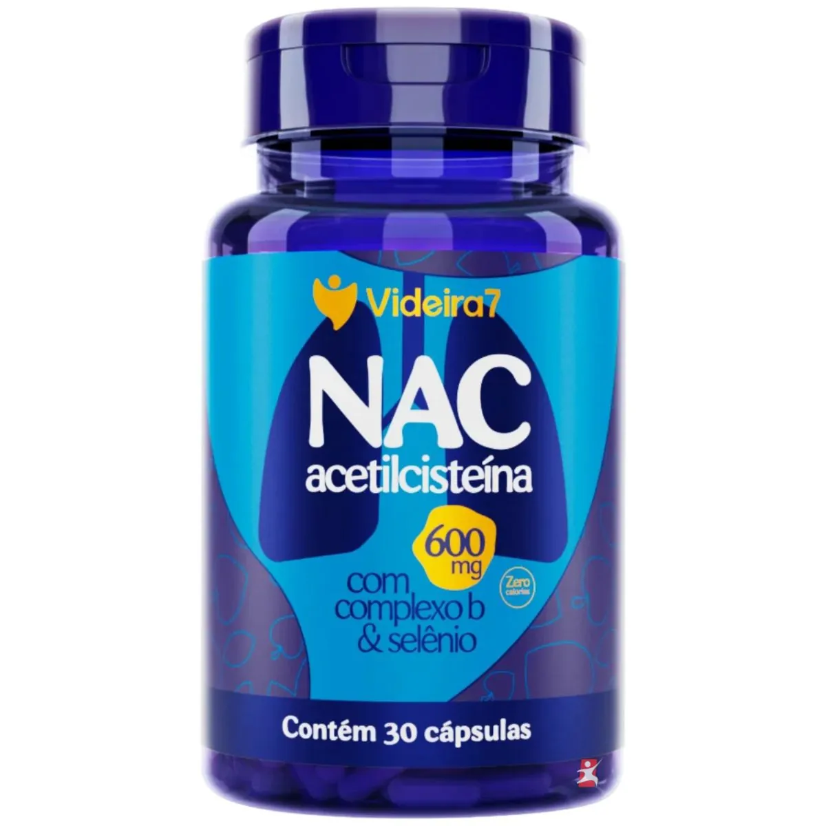 NAC ACETILCISTEINA 600MG POR CÁPSULA + VITAMINAS + MINERAIS 30 CAPSULAS - VIDEIRA 7