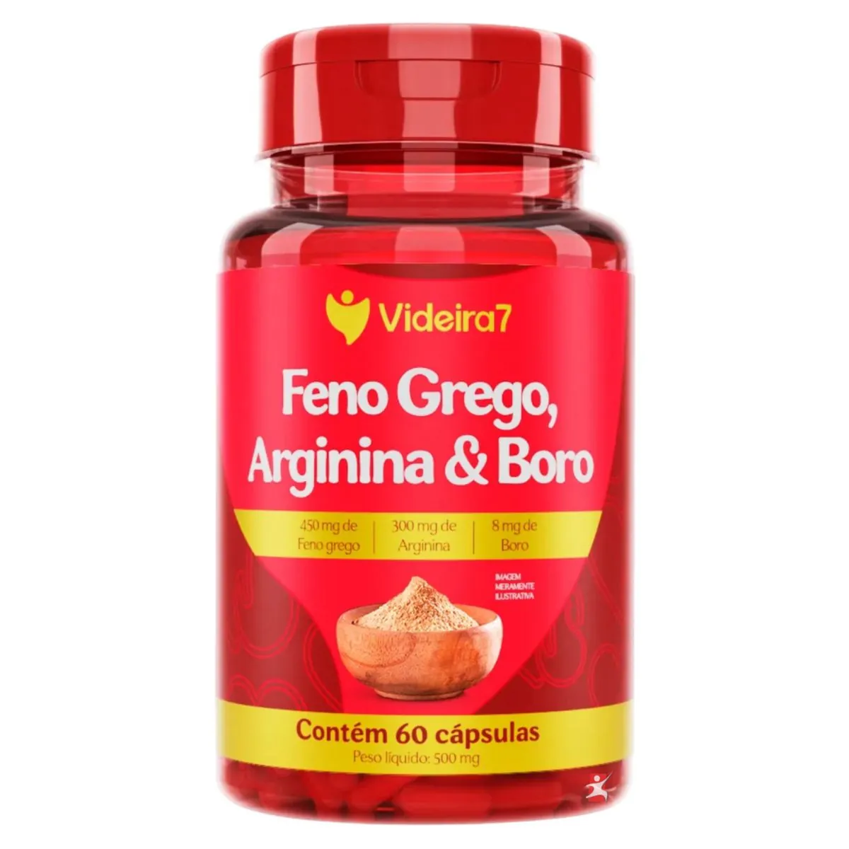 FENO GREGO + BORO + ARGININA - SAUDE DO HOMEM 60 CAPSULAS - VIDEIRA 7