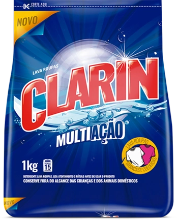 Lava Roupas Po Clarin 1kg Multiacao