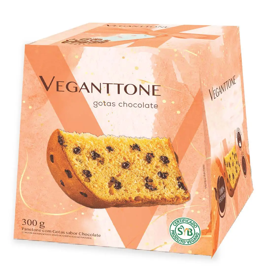 Panettone Veganttone 300g Gotas De Chocolate