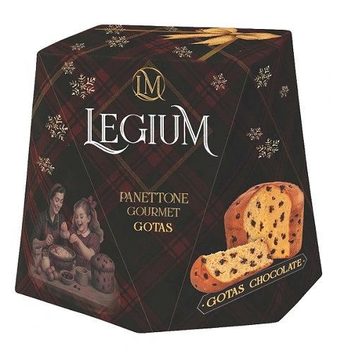 Panettone Gourmet Legium 400g Gotas De Chocolate