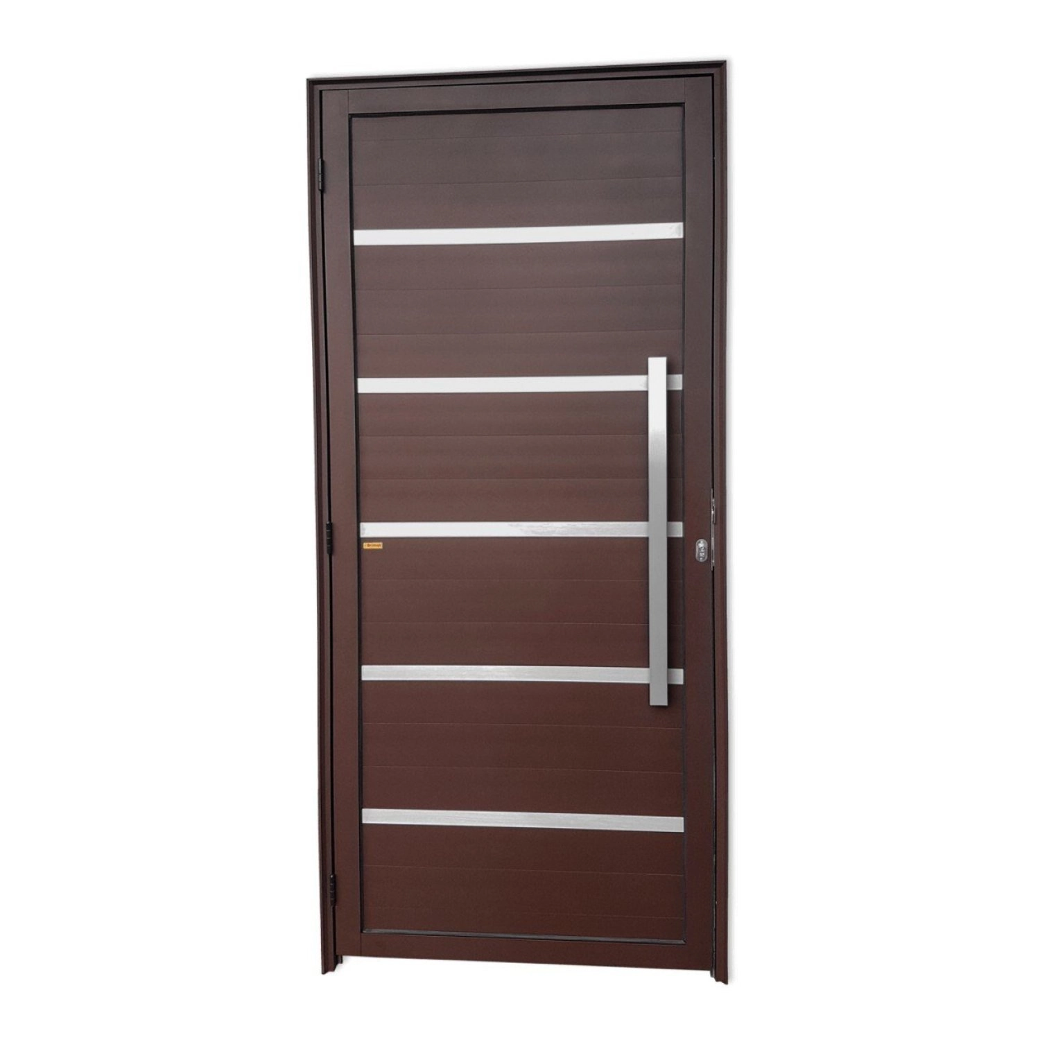 Porta Lambril Premium Com Puxador Super 25 210cm X 100cm Brimak Corten