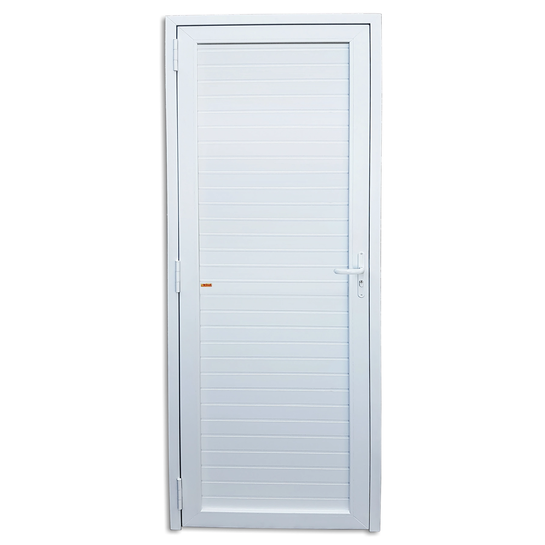 Porta Lambrill de Giro PVC Branco 2,16x0,80m Lado Direito Linha Smart Solutions Brimak