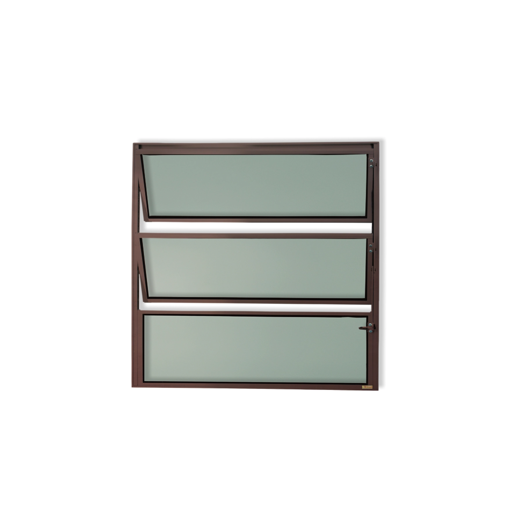 Janela de Alumínio Basculante 80x80cm com Vidro Mini Boreal Master Brimak