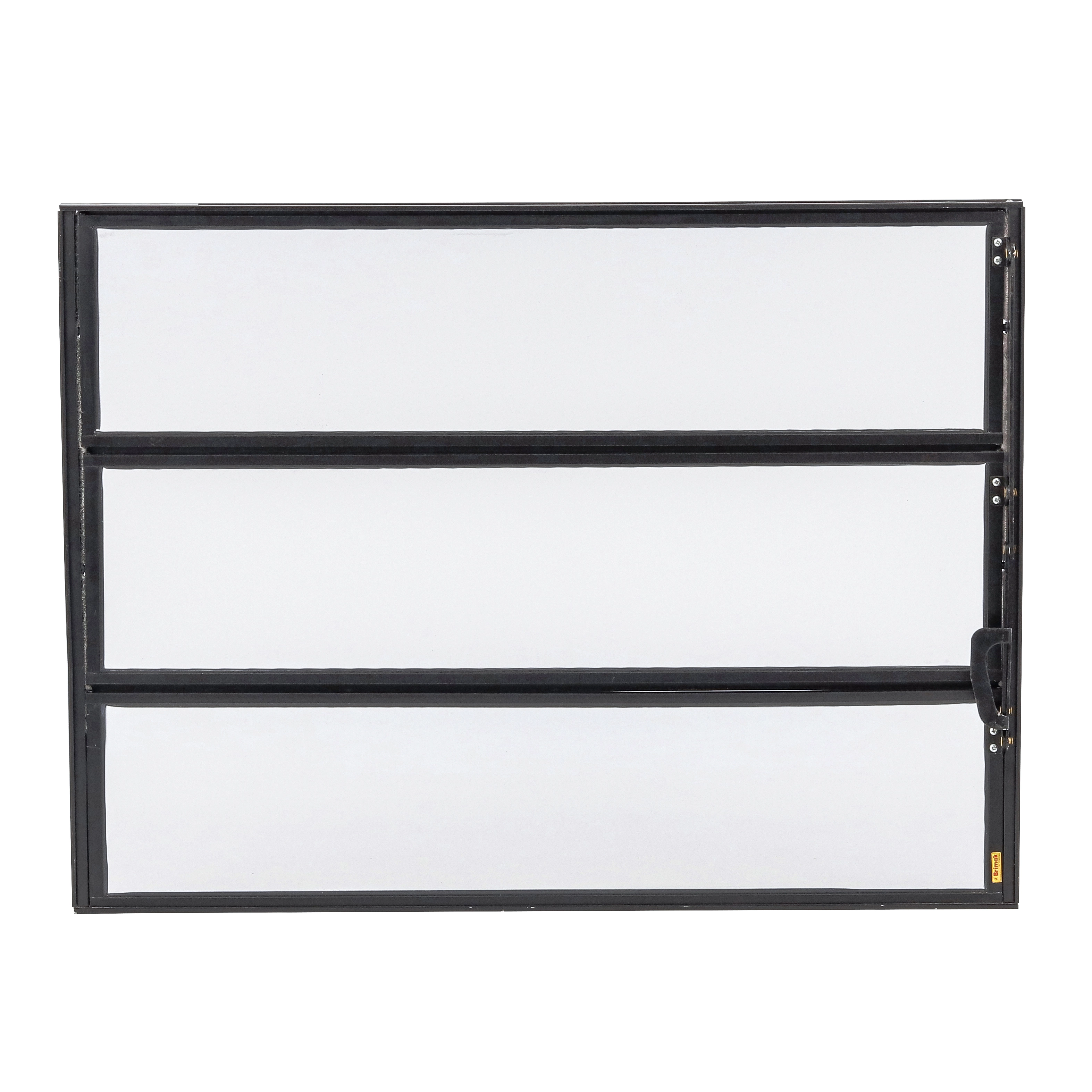 Janela de Alumínio Basculante 60x80cm com Vidro Mini Boreal Master Brimak Preta