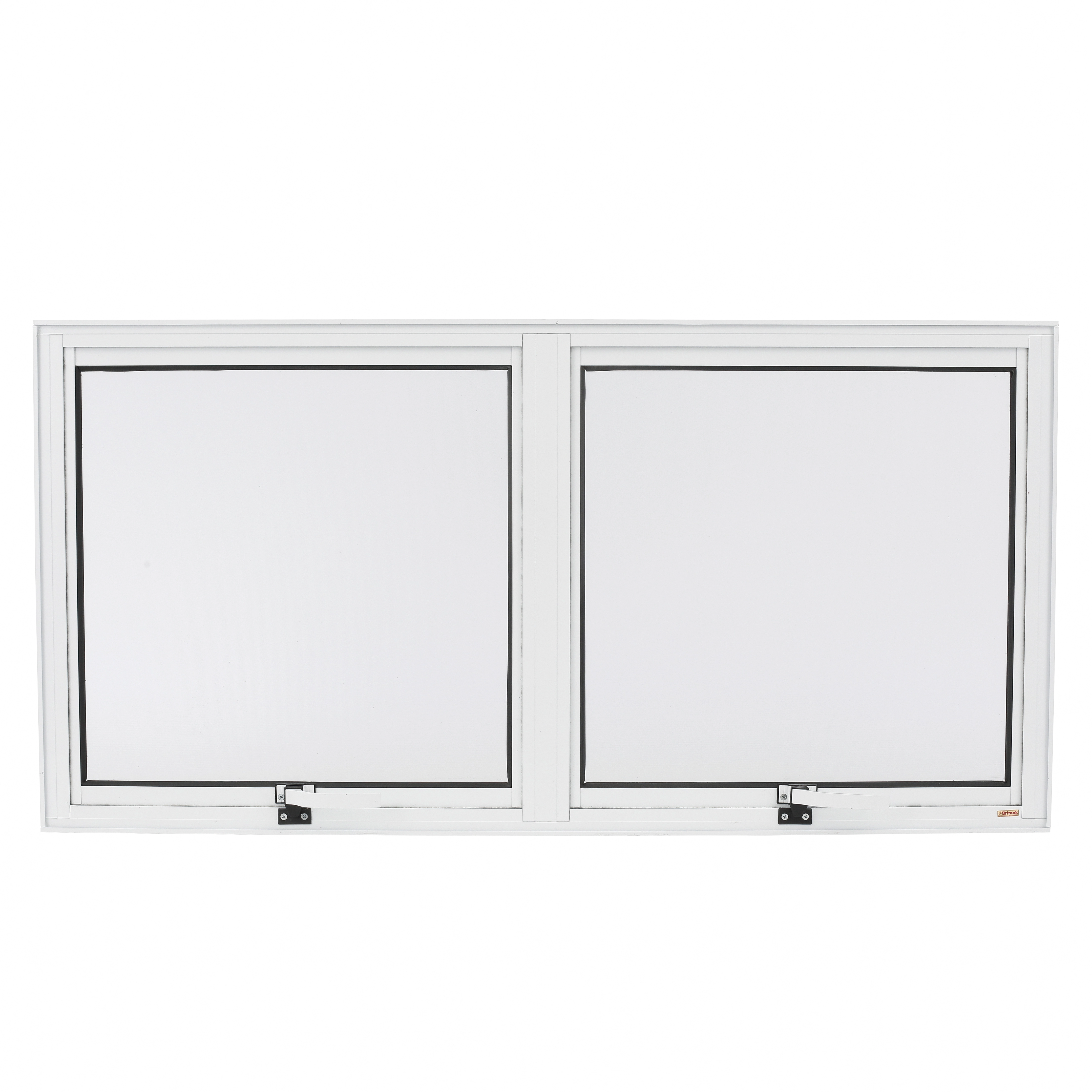 Janela de Alumínio Maxim-ar 2 Folhas 60x120cm com Vidro Mini Boreal Confort Brimak Branca