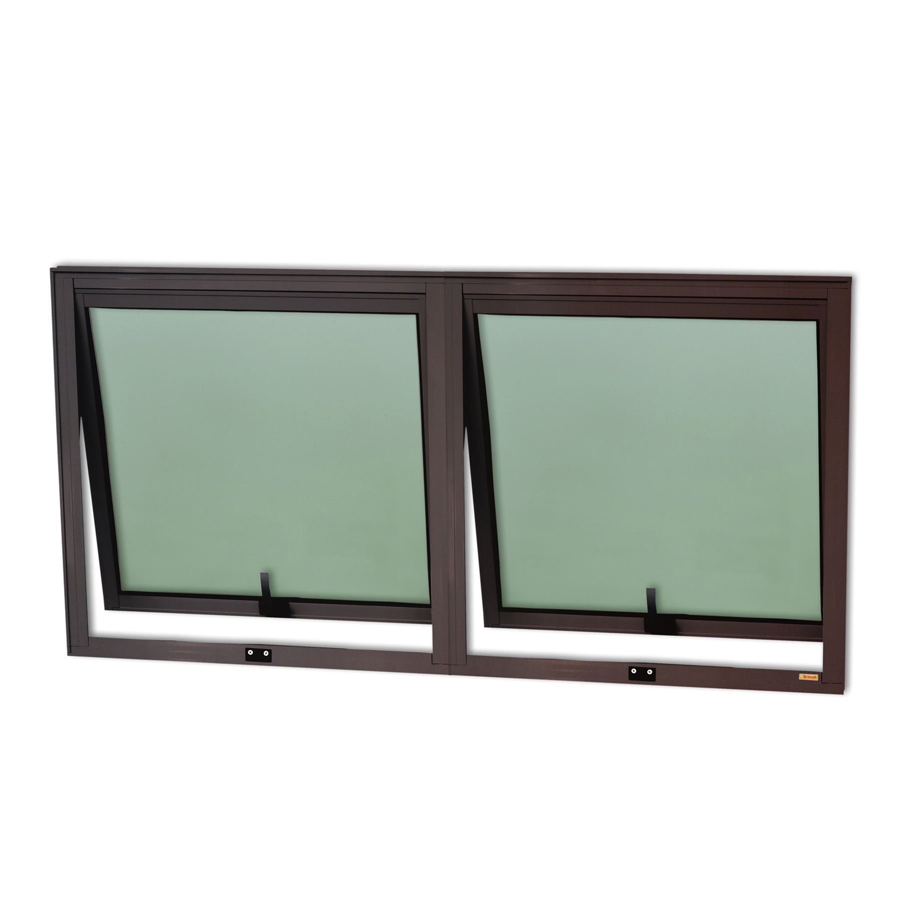 Janela de Alumínio Maxim-ar 2 Folhas 60x120cm com Vidro Mini Boreal Confort Brimak