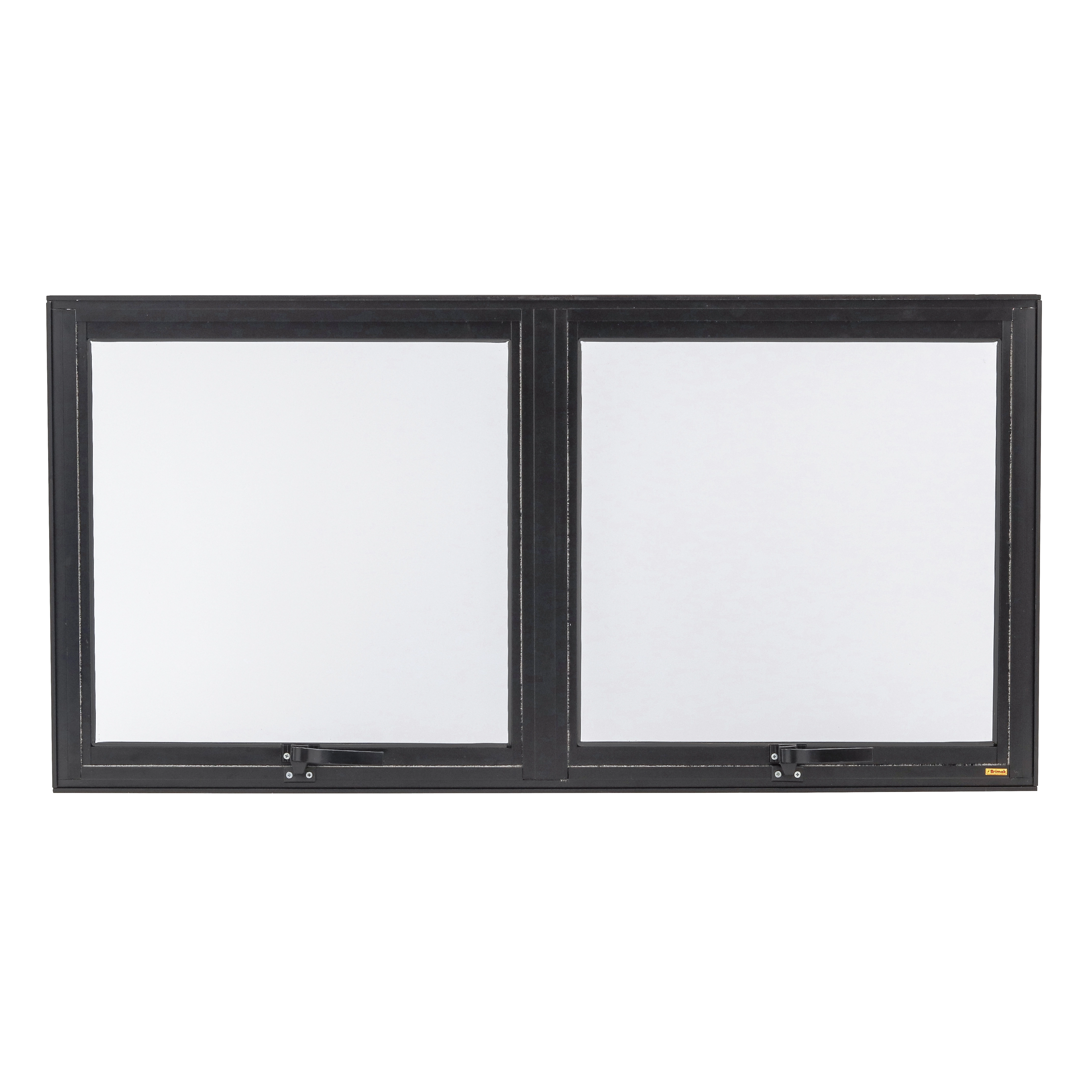 Janela de Alumínio Maxim-ar 2 Folhas 60x120cm com Vidro Mini Boreal Confort Brimak Preta
