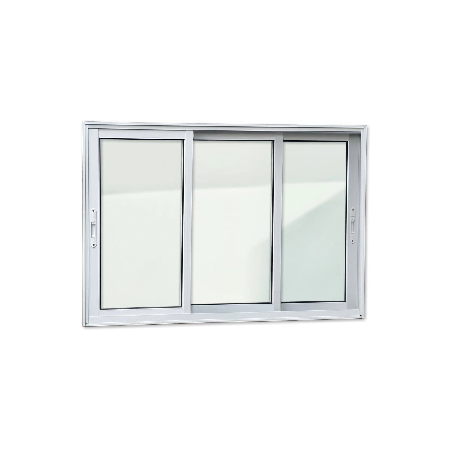 Janela Elite 3 Folhas Moveis Sequenciais 100 X 150 Vidro Liso Branco
