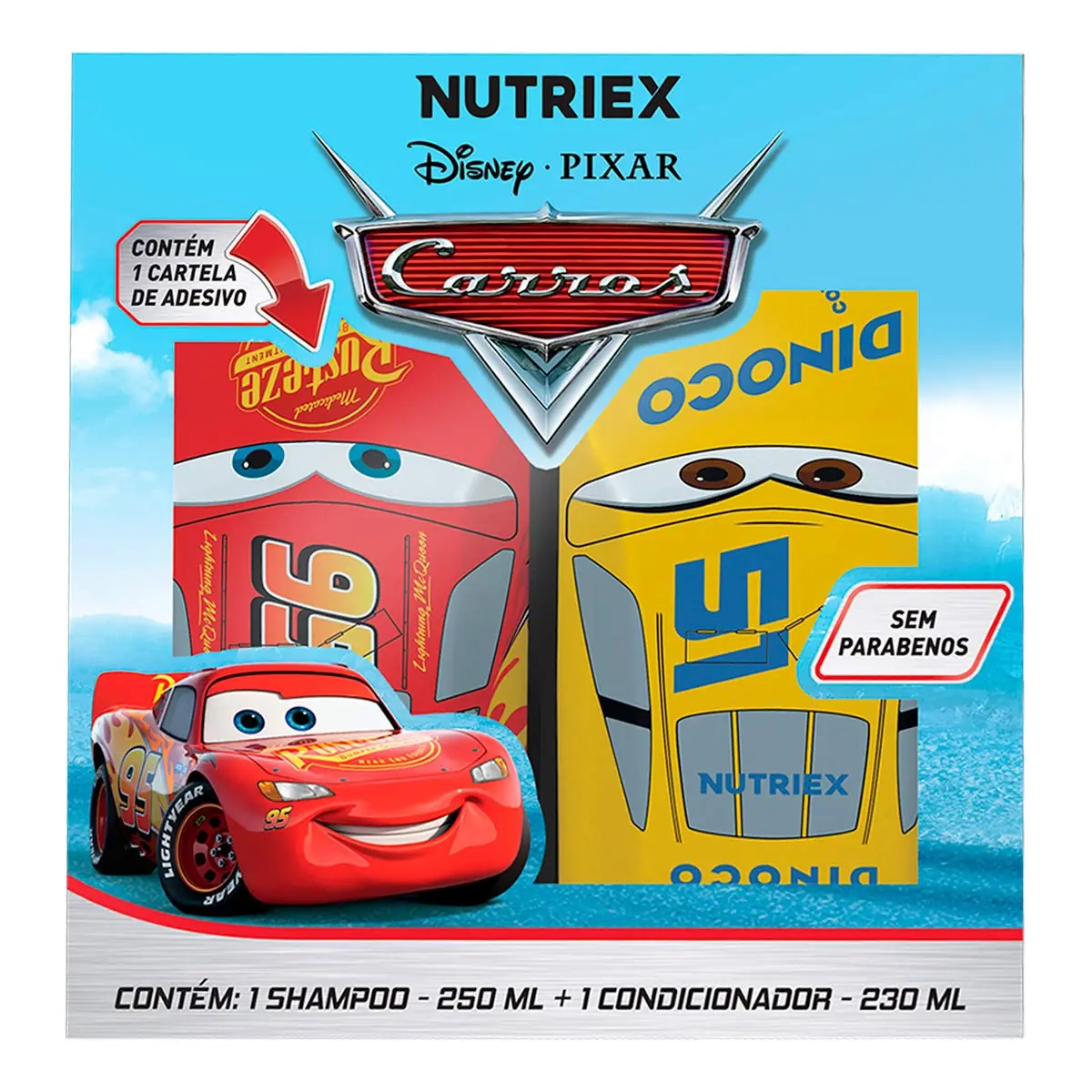 Kit Nutriex Carros Sh 2x1 250ml Sab Liq 250ml