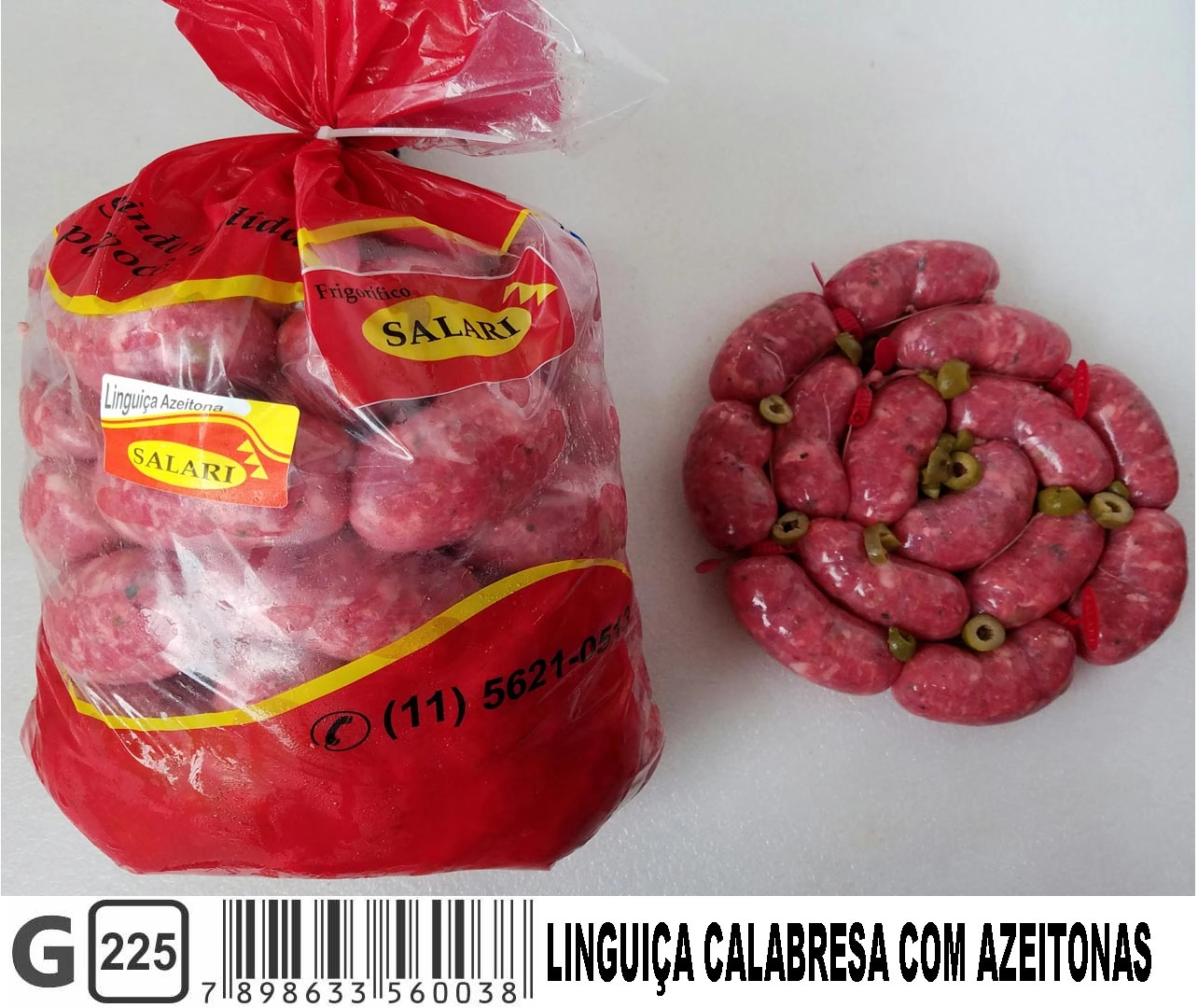 Ling Calabresa Com Azeitonas