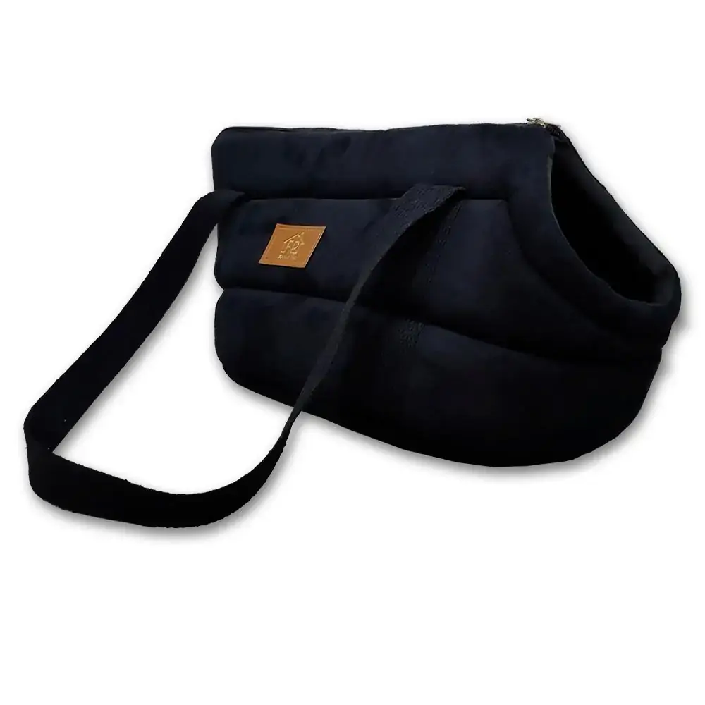 Bolsa Camurça Preta Fabrica Pet - G