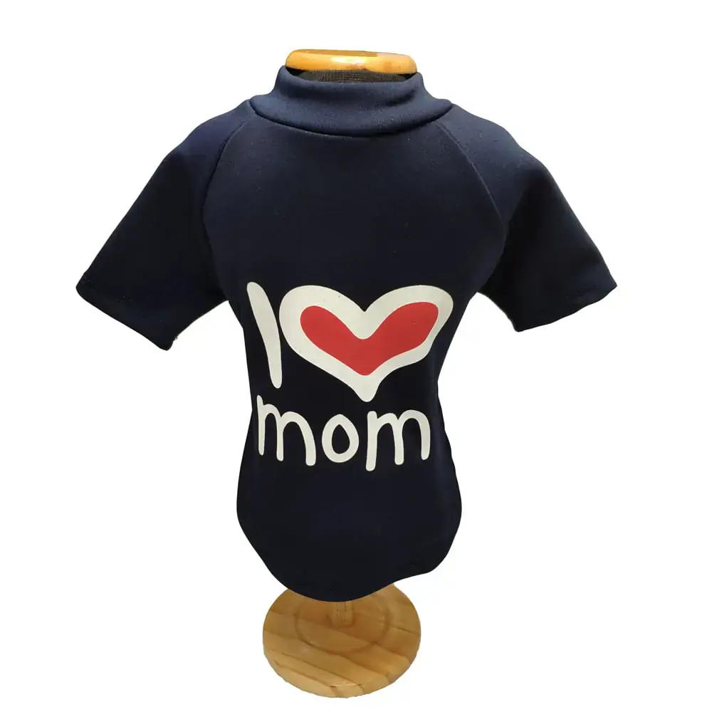 Blusa Moletom I Love Mom Vermelha 00