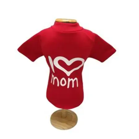 Blusa De Moletom I Love Mom Vermelha