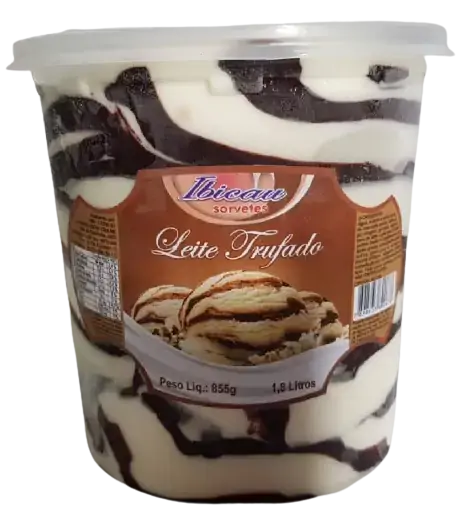 Sorvete Ibicau 1,8l Leite Trufado