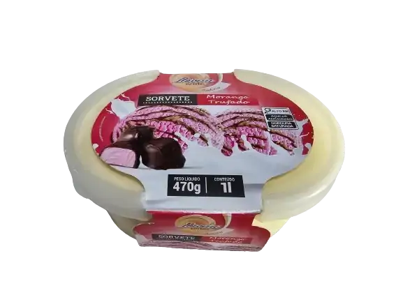 Sorvete Ibicau 1l Morango Trufado